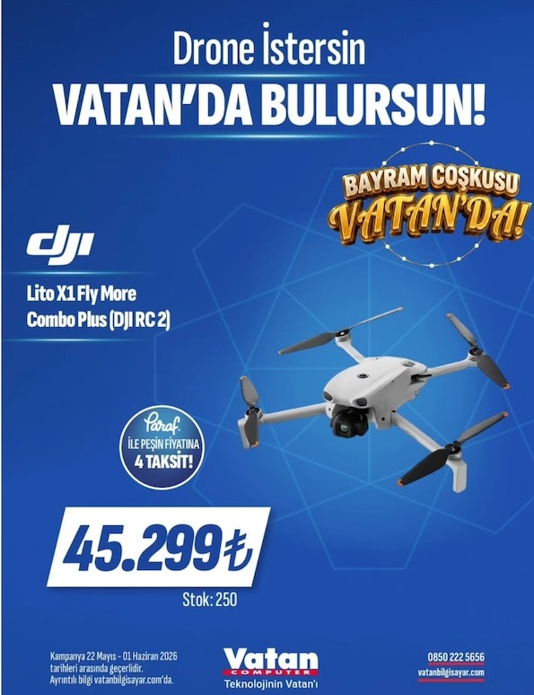 Dji Lito X1 Fly More Combo Plus (Dji Rc 2)