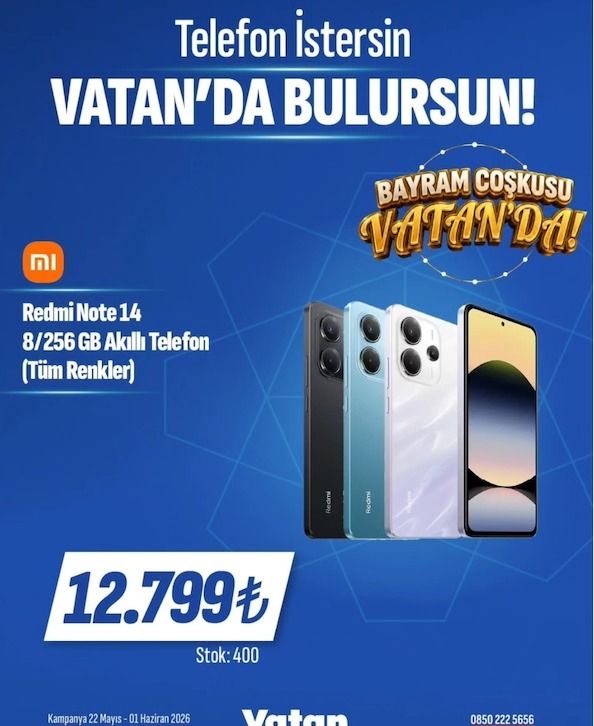 Redmi Note 14 8/256 Gb Akıllı Telefon