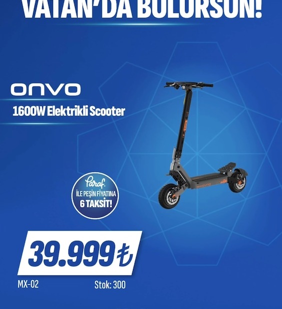 Onvo 1600W Elektrikli Scooter Mx-02