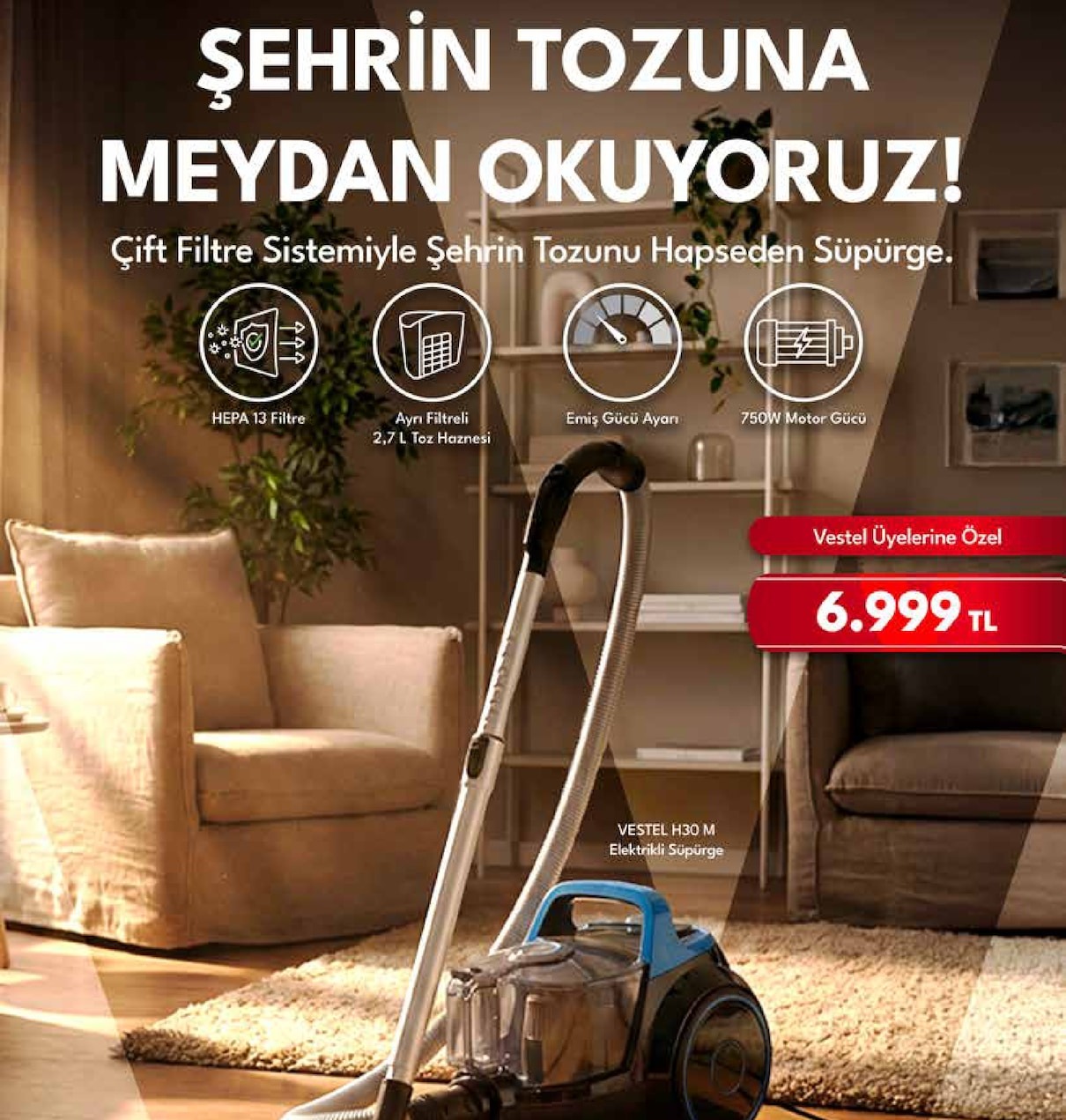 Vestel H30 M Elektrikli Süpürge