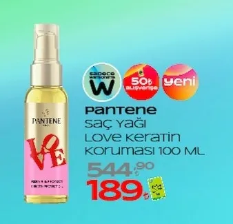 Pantene Saç Yağı Love Keratin Koruması 100 Ml