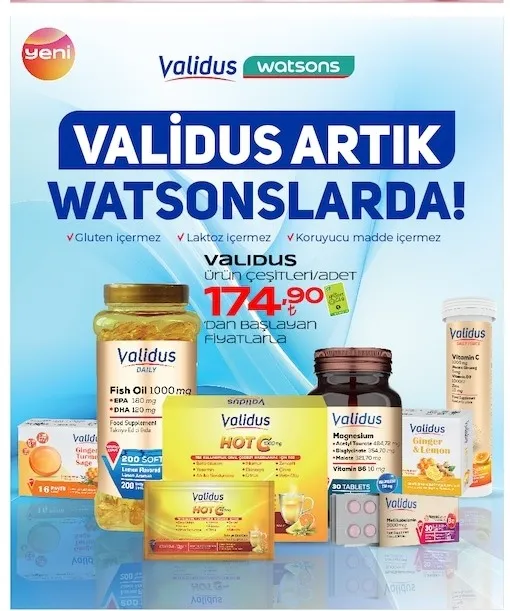 Validus Ürün Çeşitleri