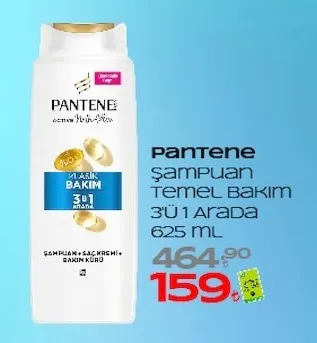 Pantene Şampuan Temel Bakım 3'Ü 1 Arada 625 Ml