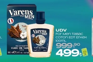 Udv For Men Tabac Coton Edt Erkek 100Ml