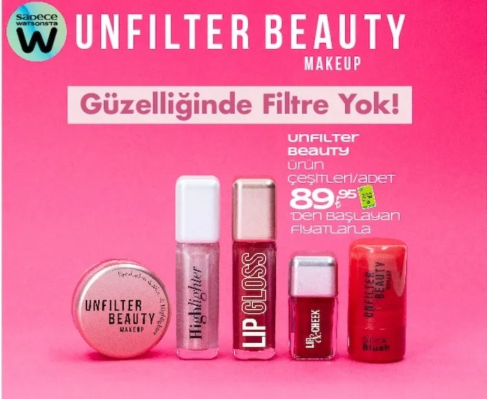 Unfilter Beauty Ürün Çeşitleri