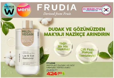 Frudia Repoust Dudak Ve Göz Makyaj Temizleyici