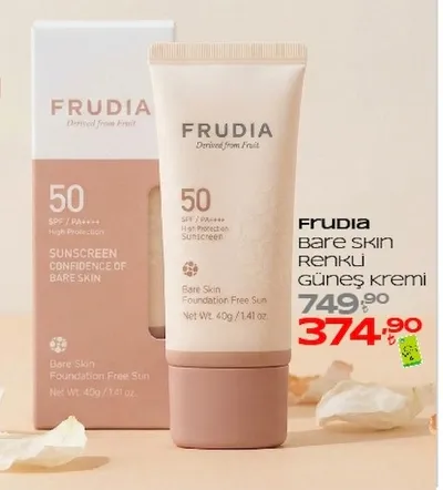 Frudia Bare Skin Renkli Güneş Kremi