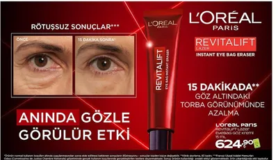 L'Oreal Paris Revitalift Lazer Eyebag Göz Kremi 15 Ml