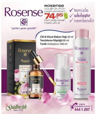 Rosense Cilt Ve Vücut Bakım Yağı 30 Ml