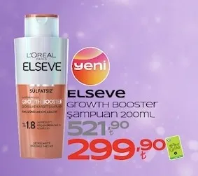 Elseve Growth Booster Şampuan 200Ml