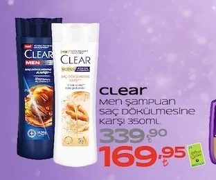 Clear Men Şampuan Saç Dökülmesine Karşı 350Ml