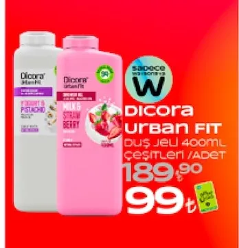 Dicora Urban Fıt Duş Jelı 400Ml Çeşitleri
