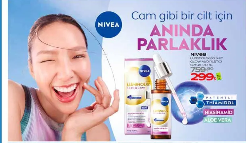 Nivea Luminous630 Skin Glow Aydınlatıcı Serum 30Ml