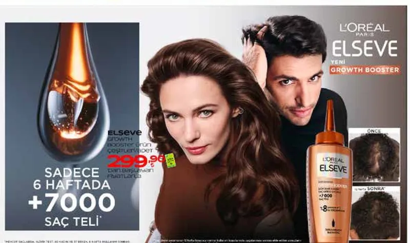 L'Oréal Elseve Growth Booster Ürün Çeşitleri/Adet