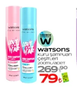 Watsons Love My Hair Kuru Şampuan Çeşitleri 200Ml/Adet