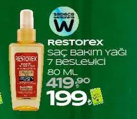 Restorex Saç Bakım Yağı 7 Besleyici 80 Ml