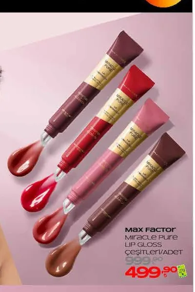 Max Factor Miracle Pure Lip Gloss Çeşitleri/Adet