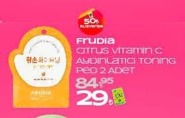 Frudia Citrus Vitamin C Aydınlatıcı Toning Ped 2 Adet