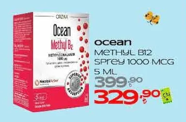 Orzax Ocean Methyl B12 Sprey 1000 Mcg 5 Ml