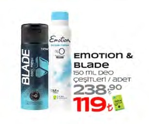Emotion & Blade 150 Ml Deo Çeşitleri