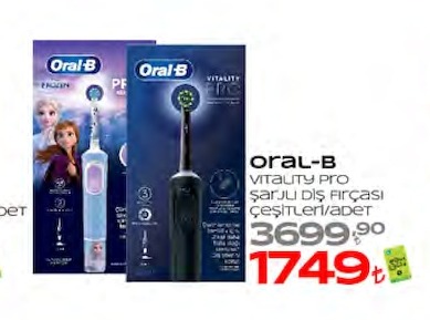 Oral-B Vitalıty Pro Şarjlı Diş Fırçası Çeşitleri/Adet