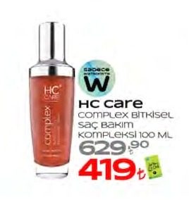 Hc Care Complex Bitkisel Saç Bakım Kompleksi 100 Ml