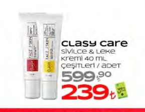 Clasy Care Sivilce & Leke Kremi 40 Ml Çeşitleri / Adet