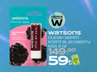 Watsons Dudak Bakım Kremi Blackberry Kiss 5 Gr