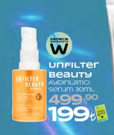 Unfilter Beauty Aydınlatıcı Serum 30Ml