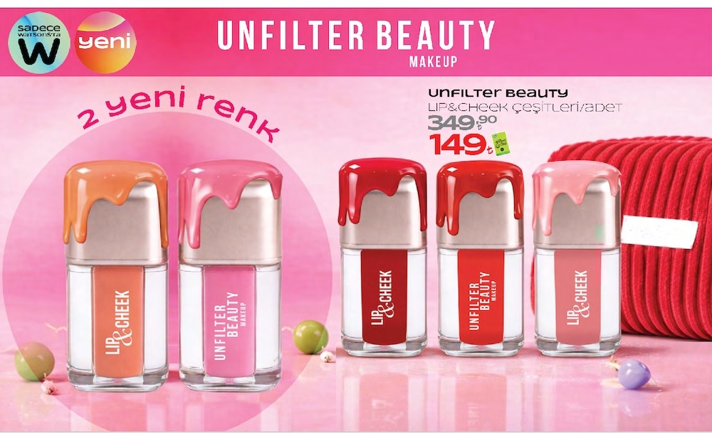 Unfilter Beauty Lip&Cheek Çeşitleri/Adet