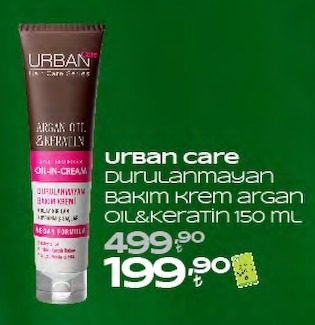 Urban Care Durulanmayan Bakım Krem Argan Oil&Keratin 150 Ml