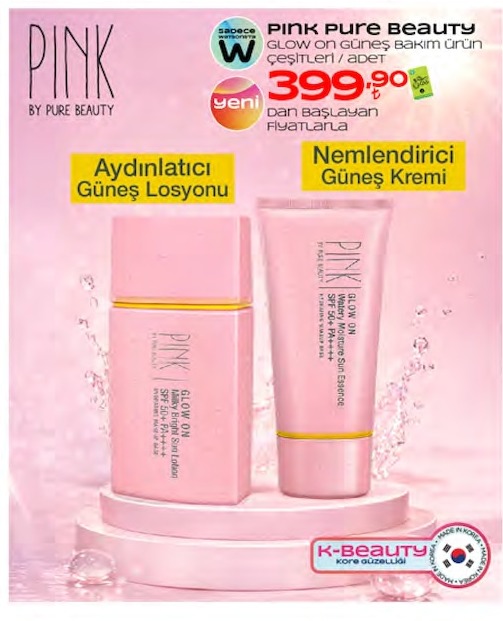 Pink Pure Beauty Glow On Güneş Bakım Ürünü