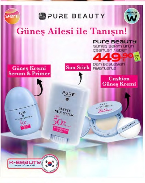 Pure Beauty Güneş Bakım Ürünü Çeşitleri