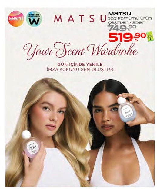 Matsu Saç Parfümü Ürün Çeşitleri / Adet