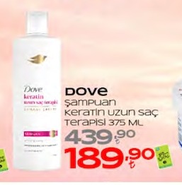 Dove Şampuan Keratin Uzun Saç Terapisi 375 Ml