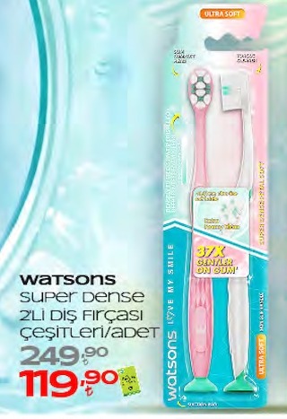 Watsons Super Dense 2'Li Diş Fırçası Çeşitleri/Adet