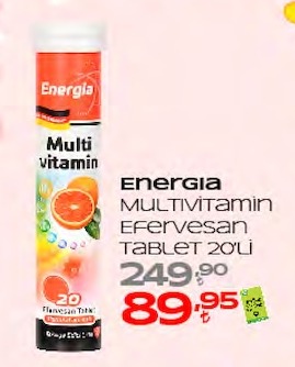 Energia Multivitamin Efervesan Tablet 20'Li