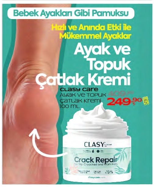 Clasy Care Ayak Ve Topuk Çatlak Kremi 100 Ml