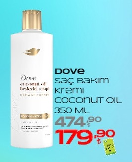 Dove Saç Bakım Kremi Coconut Oil 350 Ml