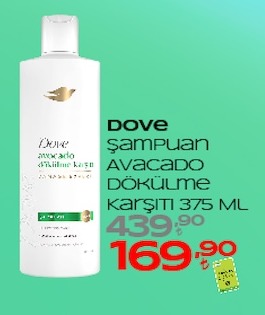 Dove Şampuan Avacado Dökülme Karşıtı 375 Ml