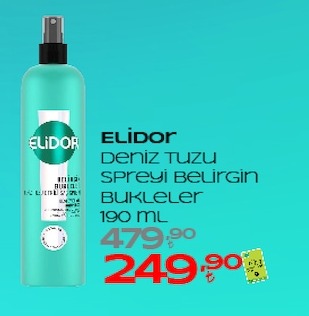 Elidor Deniz Tuzu Spreyi Belirgin Bukleler 190 Ml