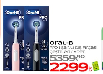 Oral-B Pro 1 Şarjlı Diş Fırçası Çeşitleri / Adet