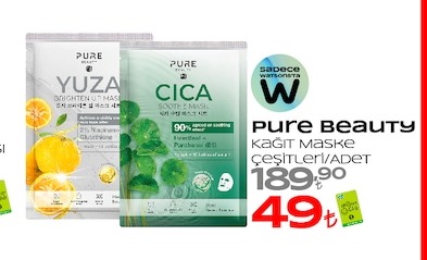 Pure Beauty Kağıt Maske Çeşitleri/Adet