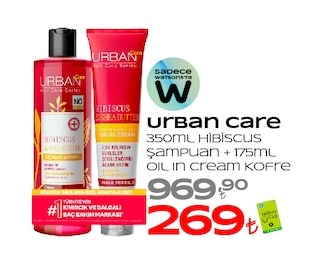 Urban Care 350Ml Hibiscus Şampuan + 175Ml Oil In Cream Kofre