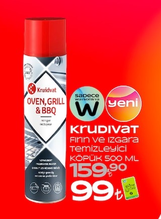 Krudivat Fırın Ve Izgara Temizleyici Köpük 500 Ml