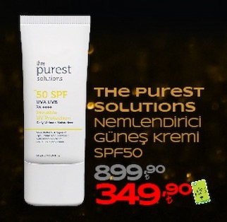 The Purest Solutions Nemlendirici Güneş Kremi Spf50