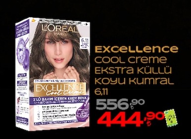 L'Oreal Excellence Cool Creme Ekstra Küllü Koyu Kumral 6.11