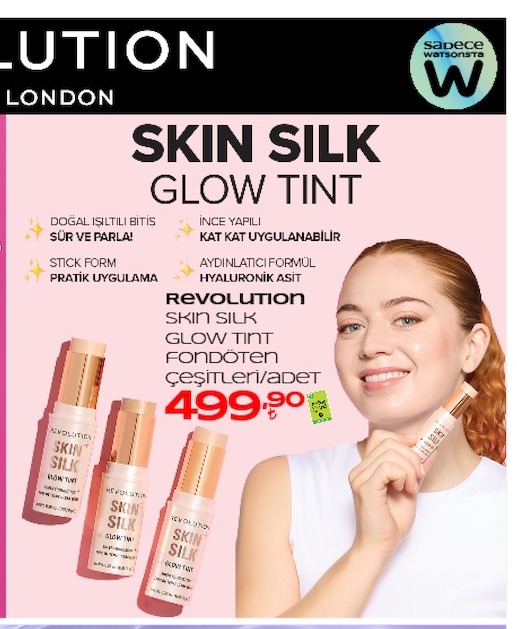 Revolution Skin Silk Glow Tint Fondöten Çeşitleri/Adet