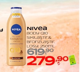 Nivea Body Q10 Sıkılaştır & Bronzlaştır Losy 250Ml