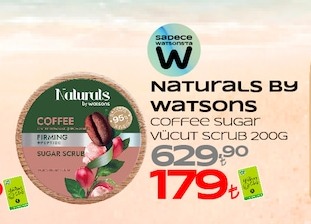 Naturals By Watsons Coffee Sugar Vücut Scrub 200G